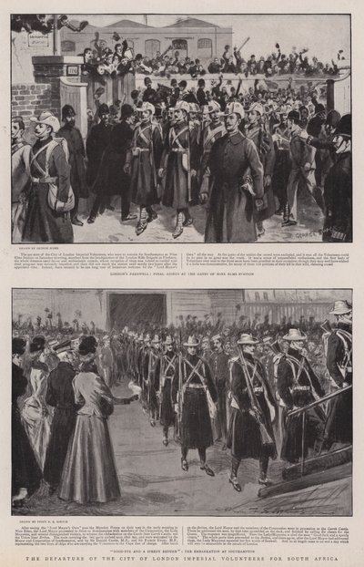 The Departure of the City of London Imperial Volunteers for South Africa by George Soper